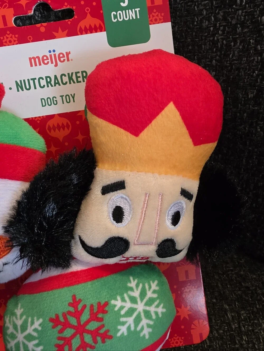 NIP Snowman Nutcracker & Ornament Christmas Themed Dog Toys Miejer Squeaky